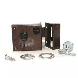 замок накладной Ригель Балтика-2 цилиндровый 1 ригель с защелкой