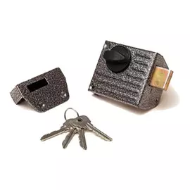 замок накладной ЗЕНИТ ЗН 1-2 цилиндровый 1 ригель медь