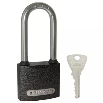 замок навесной Fuaro Lock pl-01-50-l чугун 50мм длинная дужка