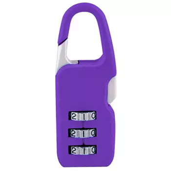 замок навесной кодовый TRODOS CL510А 21мм фиолетовый ЦАМ
