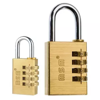 замок навесной MSM латунный кодовый 50мм