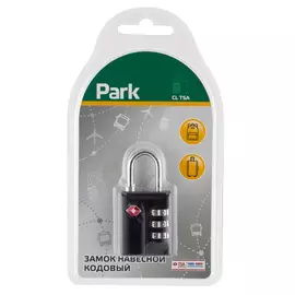 замок навесной PARK металл 31мм кодовый черный