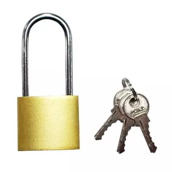 замок навесной UGO LOKS латунь 37мм длинная дужка