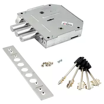 замок врезной BORDER ЗВ9-6 Л/15 КЗ сувальдный 3 ригеля левый