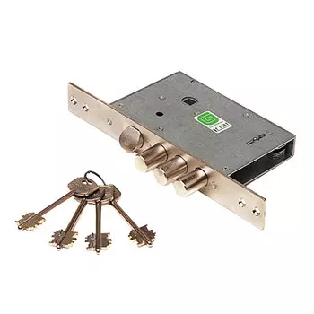 замок врезной ГАРДИАН 30.11 сувальдный 3 ригеля под ручку