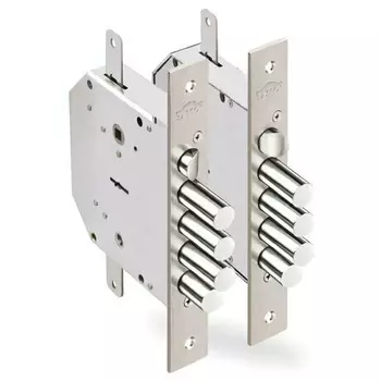 замок врезной ЭЛЬБОР Гранит 1.06.43 /24378/ правый сувальдный с тягами 3 ригеля задвижка защелка