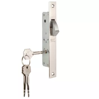 замок врезной KALE 201F 20мм крестообразный узкопрофильный выпадающий ригель