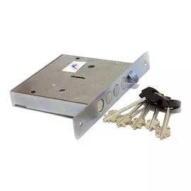 замок врезной НПО 25.02 сувальдный 3 ригеля правый