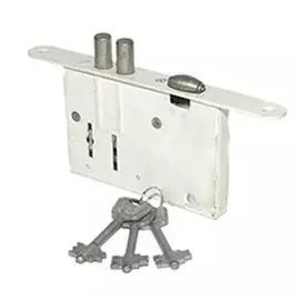 замок врезной ЗВ-10 сувальдный 2 ригеля ролик защелка