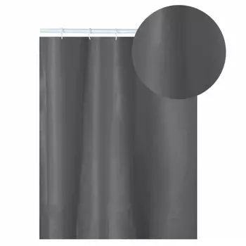 занавеска для ванной АКВАЛИНИЯ Peva 180х200см серая