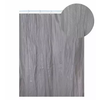 занавеска для ванной АКВАЛИНИЯ Tafta crash 180х200см серый