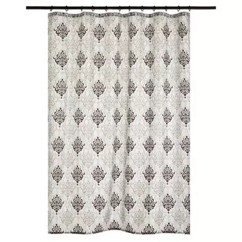 занавеска для ванной Classic 180х200см полиэстер бежево-коричневый