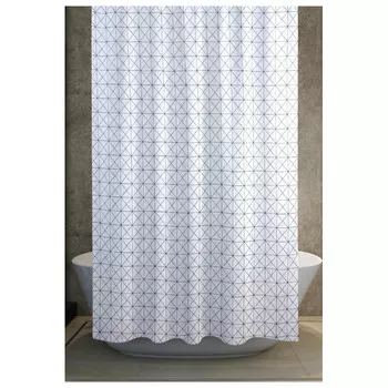 занавеска для ванной Даймонд 180х200 полиэстер белая