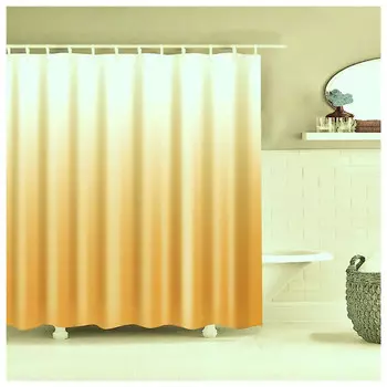 занавеска для ванной DIAMOND 180х200см полиэстер белый/золото