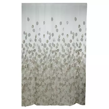 занавеска для ванной Flakes Silver Beige 180х180см PEVA