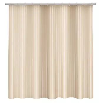 занавеска для ванной FORA 180х180см однотонная Полоска бежевый