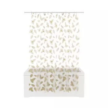 занавеска для ванной FORA Botanica Gold 200х180см PEVA белый/золото