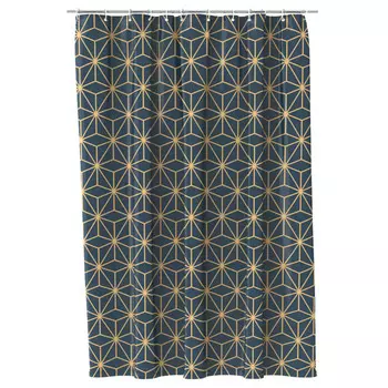 занавеска для ванной FORA Мариголд 180х180см полиэстер синий