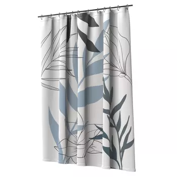 занавеска для ванной комнаты FORA Aquaflower 200х180см полиэстер