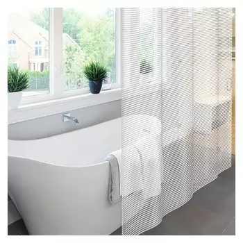 занавеска для ванной Meiwa Linea 182х182см ПВХ белый