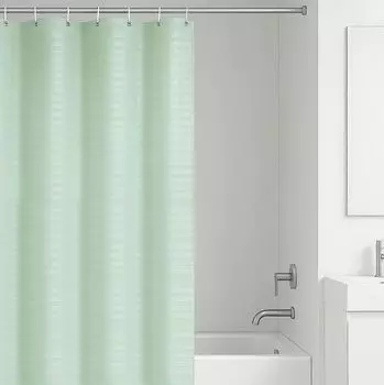 занавеска для ванной OFELIS 200х240см полиэстер зеленая