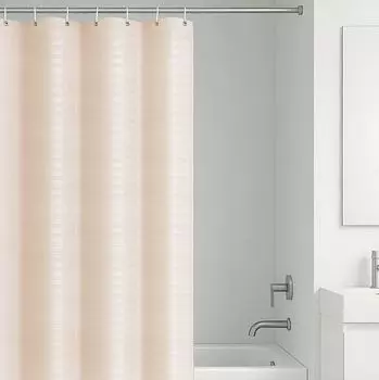 занавеска для ванной OFELIS 200х240см полиэстер желтая полоска