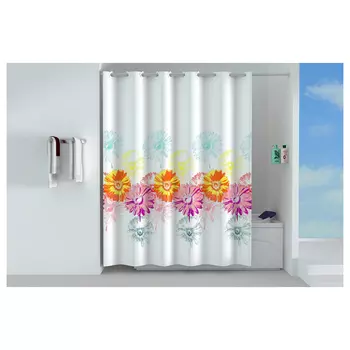 занавеска для ванной OFELIS Астры 180х200см полиэстер белая