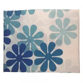 занавеска для ванной OFELIS Цветочки 180х180 см, полиэстер, синяя