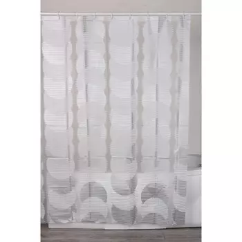 занавеска для ванной OFELIS Hantverk 180х180см PEVA белая
