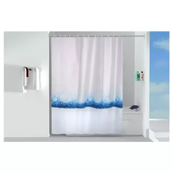 занавеска для ванной OFELIS Морская пена 180х200см PEVA белая