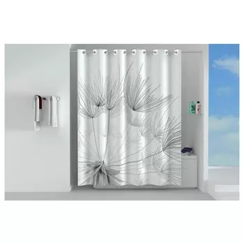 занавеска для ванной OFELIS Одуванчик 180х180 см полиэстер белая