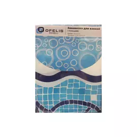 занавеска для ванной OFELIS Рыбки 180х180 см, полиэстер