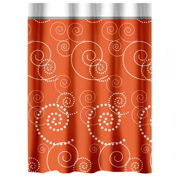 занавеска для ванной PRIMA NOVA Maison 180х200см оранжевый полиэстер