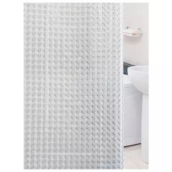 занавеска для ванной TATKRAFT Crystal 3D 180x180см PEVA