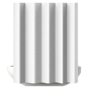 занавеска для ванной Verga 180х200 см, полиэстер, белая