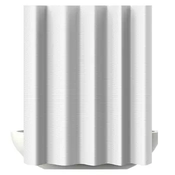 занавеска для ванной Verga 200х240 см, полиэстер, белая