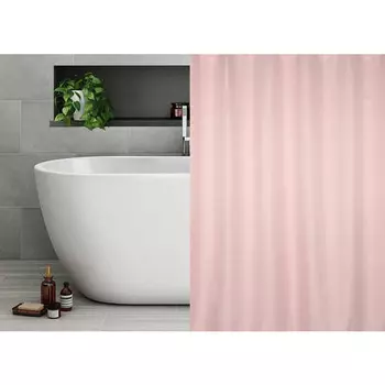 занавеска для ванной VITARTA 180х180см полиэстер розовая