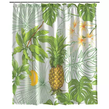 занавеска для ванной VITARTA Tropics 180x200см полиэстер мультиколор