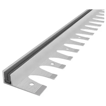 защёлка для Т-профиля ЛУКА 2,7м алюминий+ПВХ