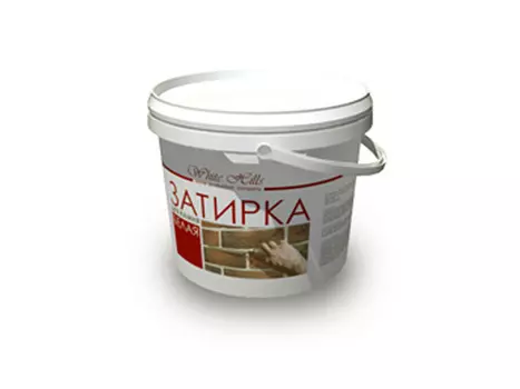 затирка для камня и плитки цементная WHITE HILLS Белая крупнозернистая (ведро 4,5 кг)