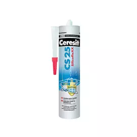 затирка-герметик CERESIT CS 25 силиконовая 280 мл голубая, арт.1095873