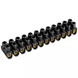 зажим винтовой DUWI ЗВИ-80 80А 380В полипропилен 12пар черный