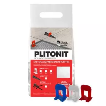 зажимы для выравнивания плитки PLITONIT 1,4мм 100шт