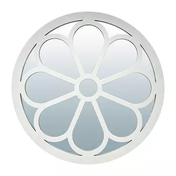 зеркало декоративное QWERTY Равена d420мм белый