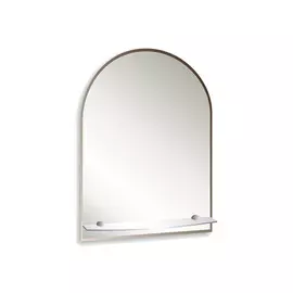зеркало для ванной Аркада Люкс 40х60 см с полкой фацетом 10 мм
