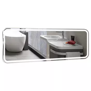 зеркало для ванной Эдвард 136х45,5см универсальное сенсор диммер