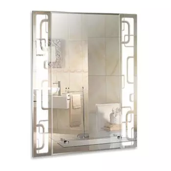 зеркало для ванной Электра 54х68см полка фацет