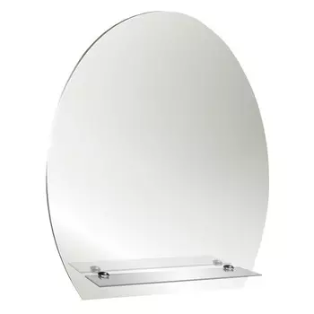 зеркало для ванной Уют 50x57см с полкой