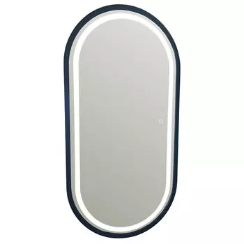 зеркало для ванной Виола-лофт 50х100см LED универсальное сенсор диммер пластик черный