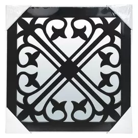 зеркало Генуя 400х400мм черный пластик/стекло